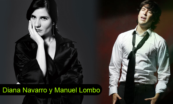 Diana Navarro y Manuel Lombo en concierto